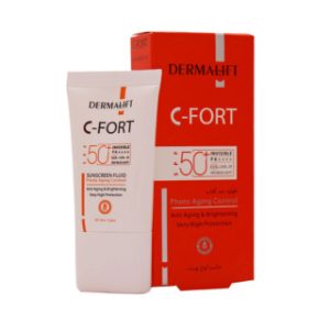 فلوئید ضد آفتاب درمالیفت مدل C-Fort با SPF50 حجم 40 میلی لیتر