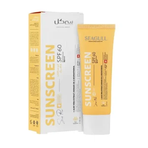 کرم ضد آفتاب بی رنگ سی گل با SPF60 مناسب پوست معمولی تا چرب حجم 50 میلی لیتر
