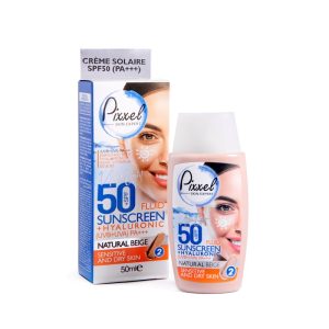 کرم ضد آفتاب پیکسل پوست خشک و حساس 50 میل SPF50 بدون رنگ