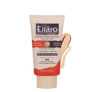 کرم ضد آفتاب رنگی الارو با 25 SPFمناسب انواع پوست