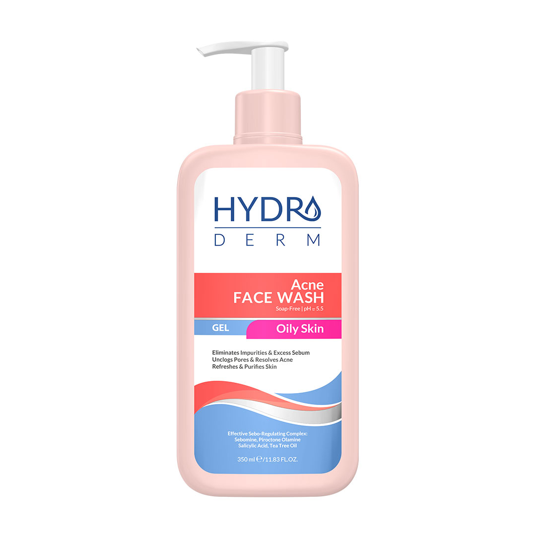 ژل شستشوی صورت مناسب پوست چرب، جوشدار، آکنهای و حساس هیدرودرم