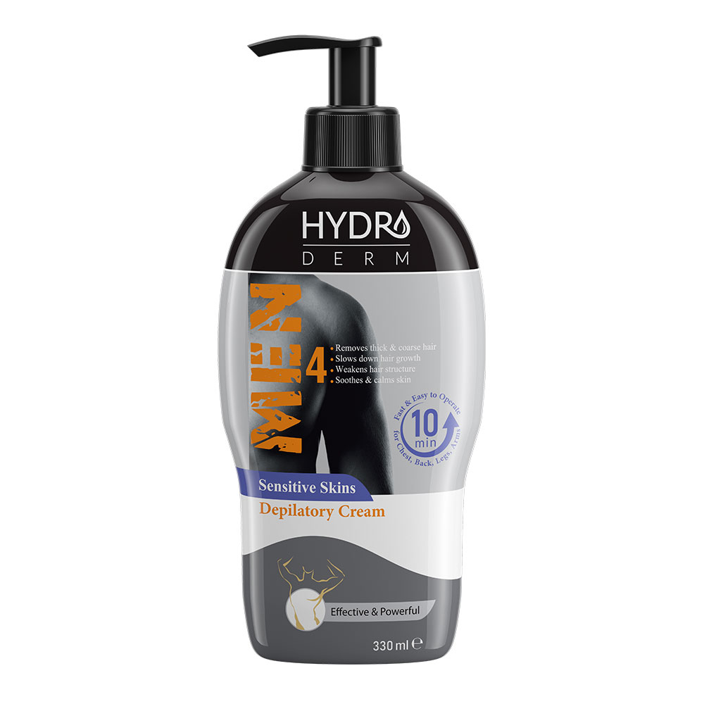 کرم موبر بدن آقایان هیدرودرم مناسب پوست حساس حجم 330 میلی لیتر